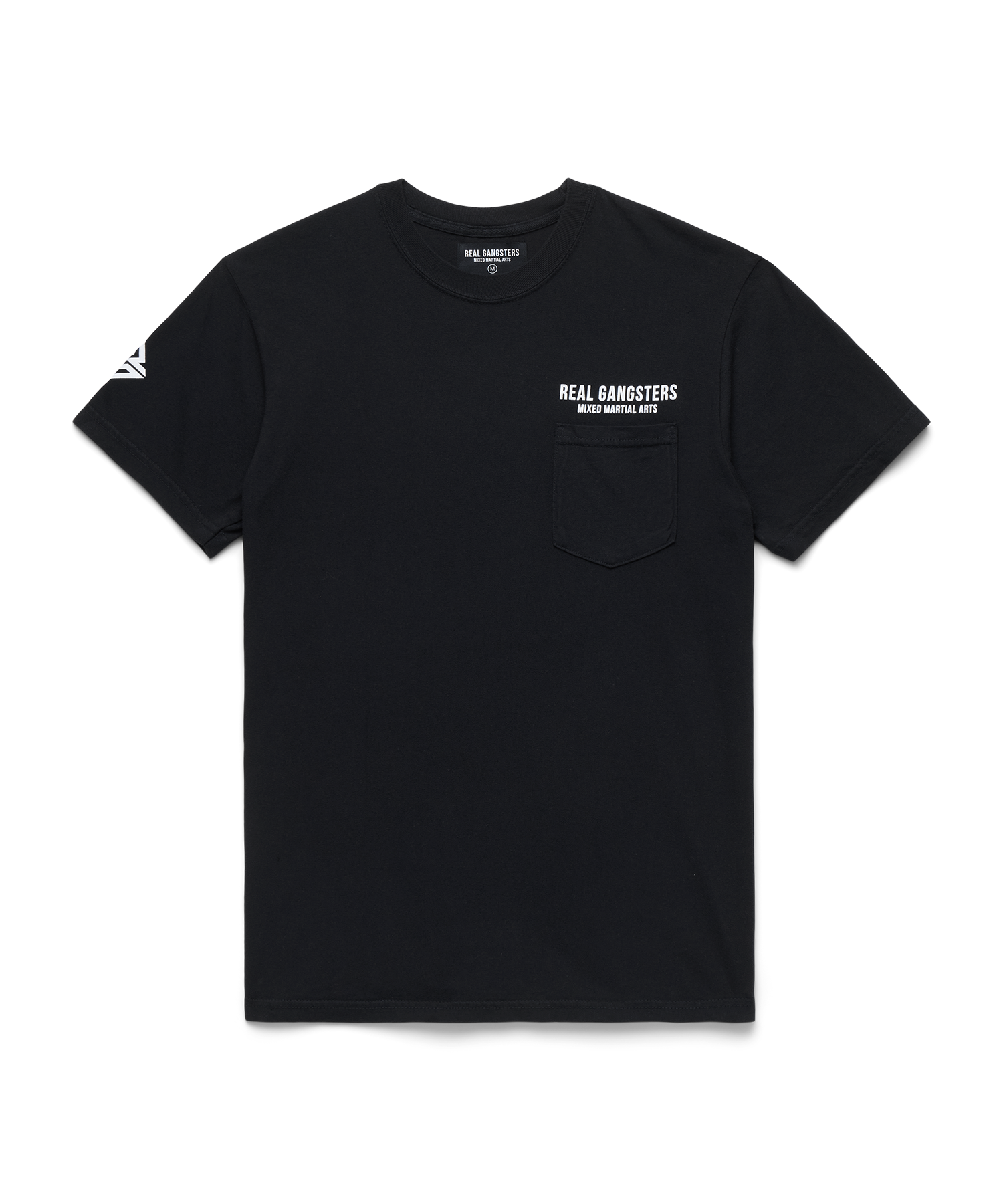 Bold Logo Pocket Tee - Black – Real Gangsters
