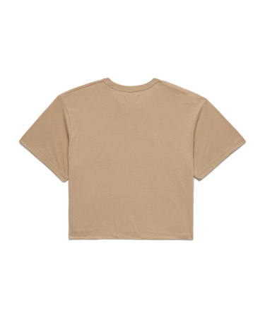 Logo Crop T-Shirt - Tan