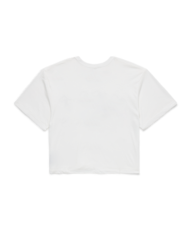 Old English Crop T-Shirt - White