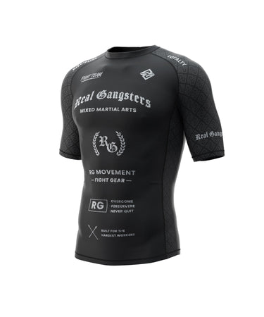 Sponsored Rash Guard - Black