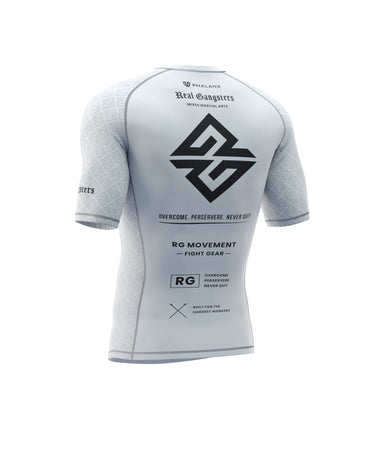 Sponsored Rash Guard - White