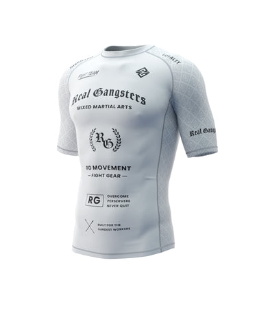 Sponsored Rash Guard - White