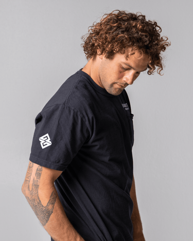 Bold Logo Pocket Tee - Black – Real Gangsters